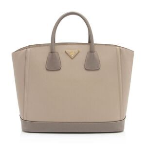 Prada Saffiano Lux Open Shopping Tote